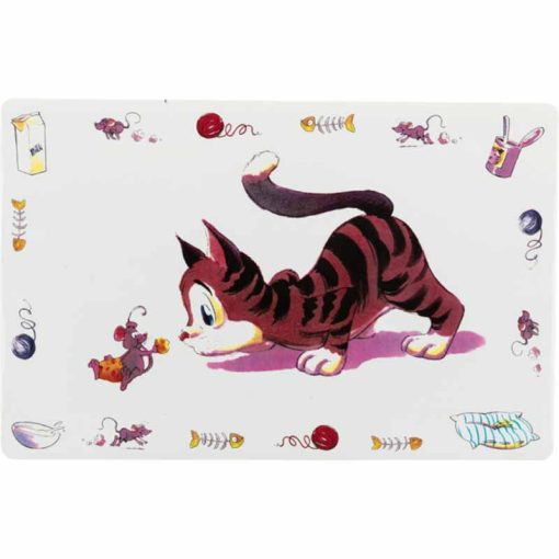 TRIXIE tálalátét Comic Cat 44×28cm Macskáknak