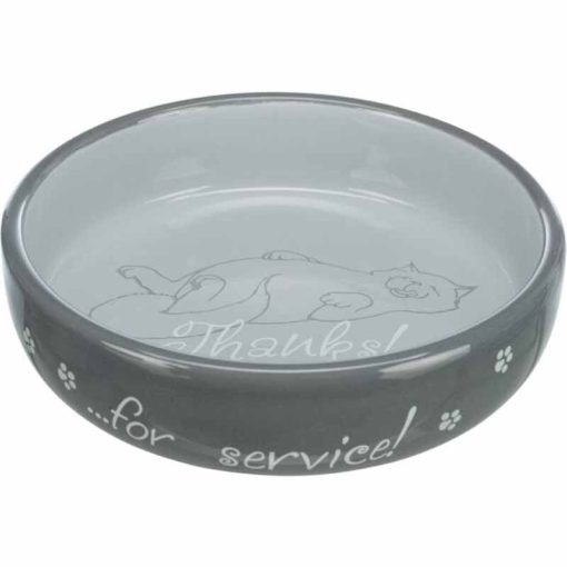 TRIXIE kerámia tál Macskának mintás 0,3l /15cm Vegyes színekben