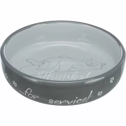 TRIXIE kerámia tál Macskának mintás 0,3l /15cm Vegyes színekben