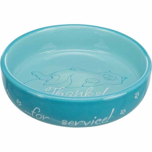 TRIXIE kerámia tál Macskának mintás 0,3l /15cm Vegyes színekben