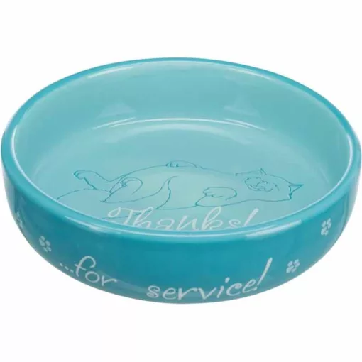 TRIXIE kerámia tál Macskának mintás 0,3l /15cm Vegyes színekben