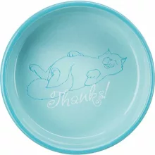 TRIXIE kerámia tál Macskának mintás 0,3l /15cm Vegyes színekben