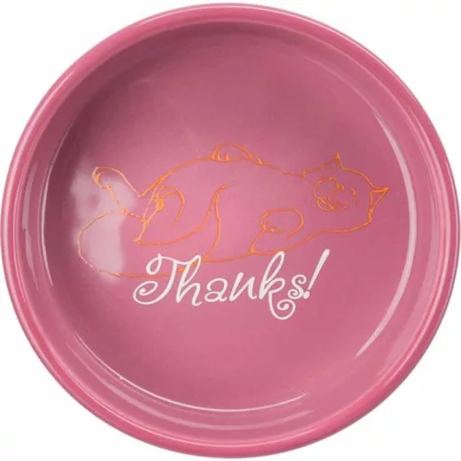 TRIXIE kerámia tál Macskának mintás 0,3l /15cm Vegyes színekben