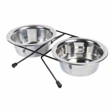 TRIXIE fém tál szett Állványon 2x2.8L/24cm