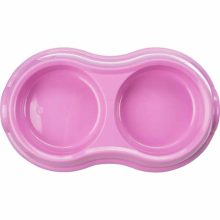 TRIXIE műanyag tál Dupla 2x0,2l /11cm macskáknak