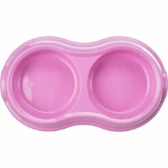 TRIXIE műanyag tál Dupla 2x0,2l /11cm macskáknak