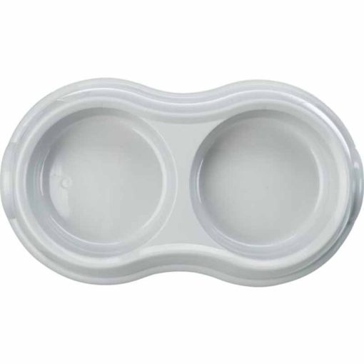 TRIXIE műanyag tál Dupla 2x0,2l /11cm macskáknak