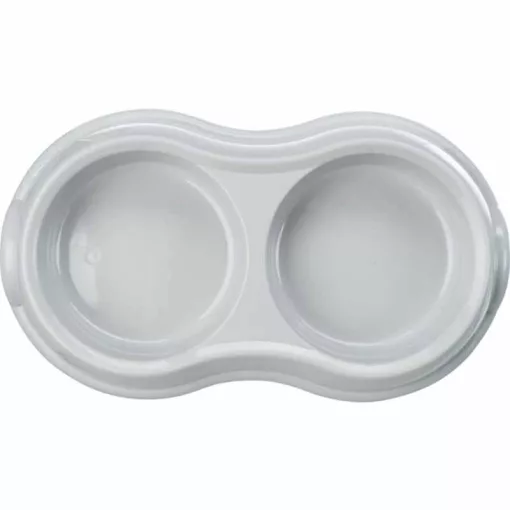 TRIXIE műanyag tál Dupla 2x0,2l /11cm macskáknak