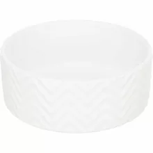 TRIXIE kerámia tál fehér nyomott mintával 0,4l/13cm