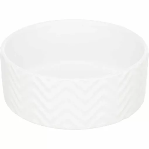 TRIXIE kerámia tál fehér nyomott mintával 0,4l/13cm