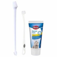   TRIXIE Dental Hygiene Set fogkefe és fogkrém szett macskák részére