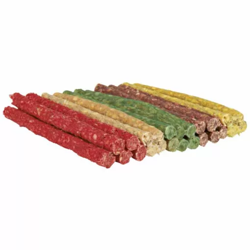 TRIXIE DENTACARE Rágóropi Vegyes Színben 12cm/9-10mm/50db Jutalomfalat kutyáknak