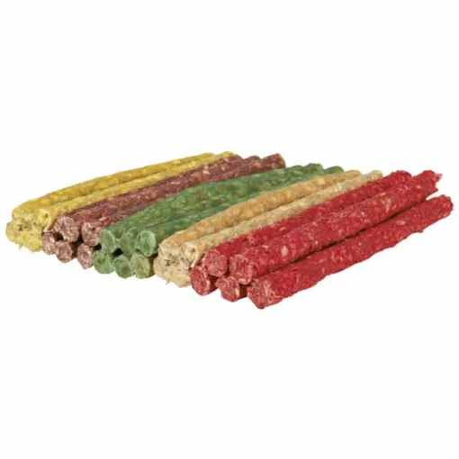 TRIXIE DENTACARE Rágóropi Vegyes Színben 12cm/9-10mm/50db Jutalomfalat kutyáknak