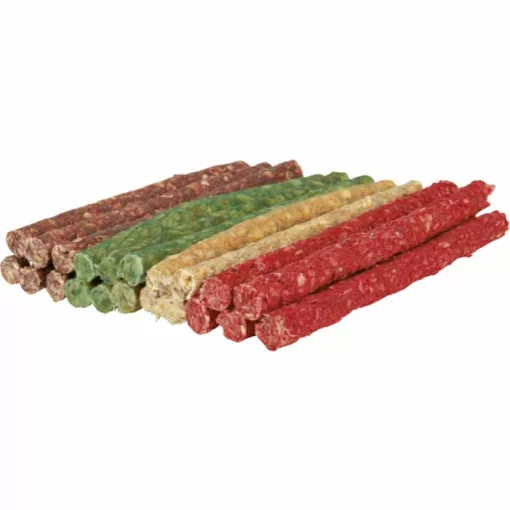 TRIXIE DENTACARE Rágóropi Vegyes Színben 12cm/9-10mm/100db Jutalomfalat kutyáknak