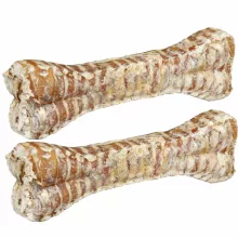 TRIXIE DENTACARE Rágó Csont Gégéből Csomagolt 15cm/90g/1db Jutalomfalat kutyáknak