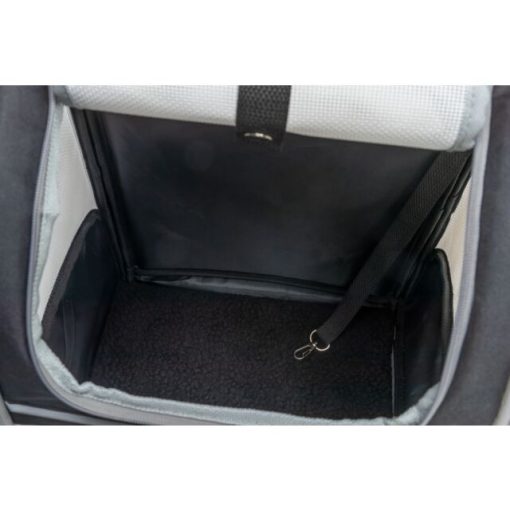 TRIXIE szállítótáska Chloe Backpack szürke/kék 39x43x27cm max:8kg