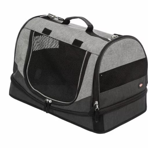 TRIXIE szállítótáska fekete/szürke 30x30x50cm kutyák részére