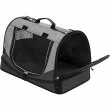 TRIXIE szállítótáska fekete/szürke 30x30x50cm kutyák részére