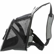 TRIXIE szállítótáska Front táska 30x33x26cm fekete/szürke maximum 10kg