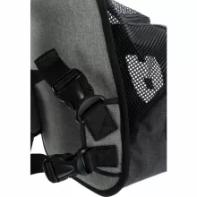 TRIXIE szállítótáska Front táska 30x33x26cm fekete/szürke maximum 10kg