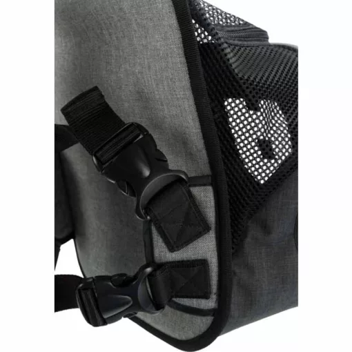 TRIXIE szállítótáska Front táska 30x33x26cm fekete/szürke maximum 10kg