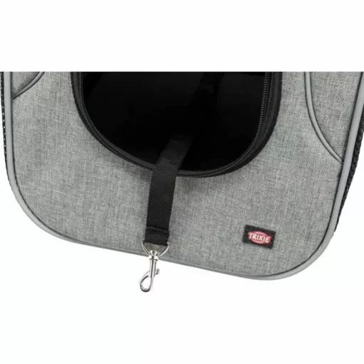 TRIXIE szállítótáska Front táska 30x33x26cm fekete/szürke maximum 10kg