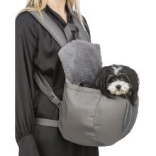 TRIXIE szállítótáska Molly front carrier Szürke 25x38x17cm max.4kg-ig kutyák részére