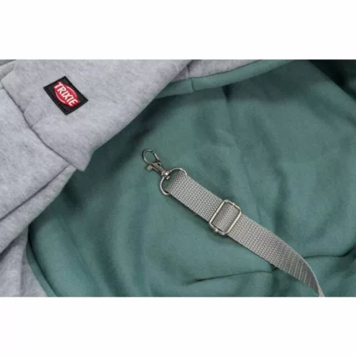 TRIXIE szállítótáska Junior Front 22x20x60cm szürke/menta kutyák részére