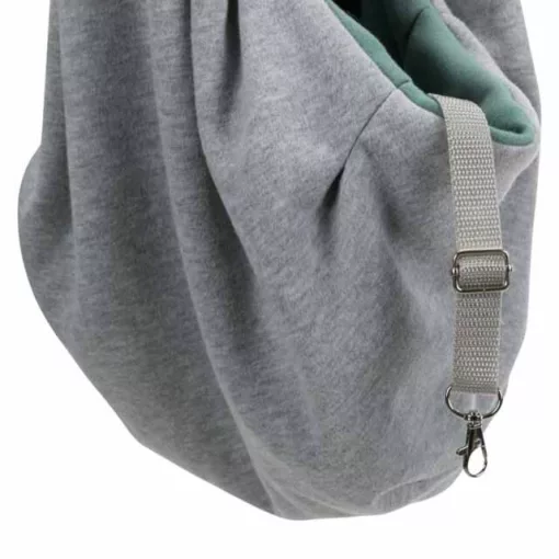 TRIXIE szállítótáska Junior Front 22x20x60cm szürke/menta kutyák részére