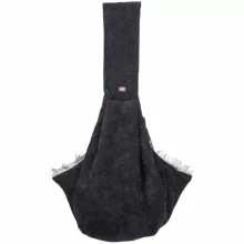 TRIXIE szállítótáska Soft Front táska Fekete/Szürke 22x20x60cm max:5 kg