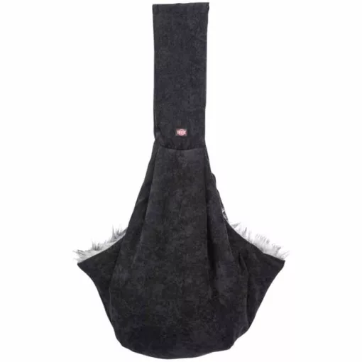 TRIXIE szállítótáska Soft Front táska Fekete/Szürke 22x20x60cm max:5 kg