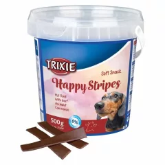   TRIXIE SOFT SNACK Happy Stripes Vödrös 500g jutalomfalat kutyáknak