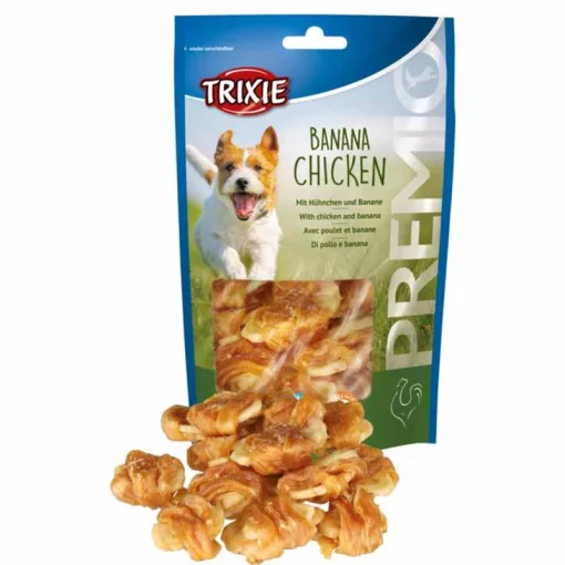 TRIXIE PREMIO Banán és Csirke 100g Jutalomfalat kutyáknak