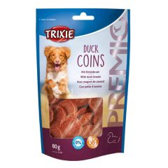 KT TRIXIE PREMIO Kacsa Érmék 80g Jutalomfalat kutyáknak