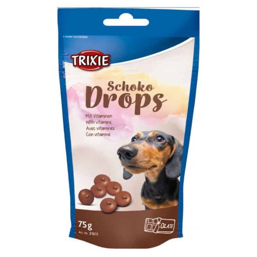 Trixie kutya jutalomfalat Schoco Drops Csokoládé 75g