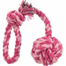 TRIXIE Labda Kötélből fogóval 5,5cm/30cm játék kutyáknak