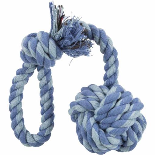 TRIXIE Labda Kötélből fogóval 5,5cm/30cm játék kutyáknak