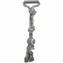 TRIXIE Rágókötél Teniszlabdával 6cm/50cm játék kutyáknak
