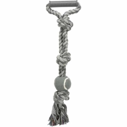 TRIXIE Rágókötél Teniszlabdával 6cm/50cm játék kutyáknak