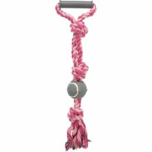 TRIXIE Rágókötél Teniszlabdával 6cm/50cm játék kutyáknak