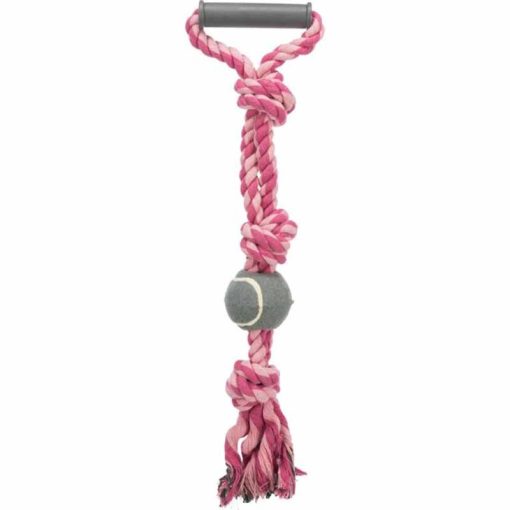 TRIXIE Rágókötél Teniszlabdával 6cm/50cm játék kutyáknak