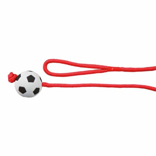 TRIXIE Tömör gumi Labda Kötéllel 6cm/100cm játék kutyáknak