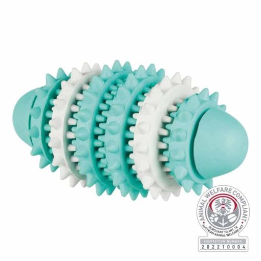 TRIXIE DentaFun Rugby Labda fogtisztítós 15cm Játék kutyáknak