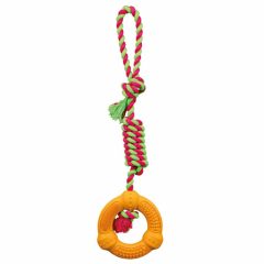   TRIXIE DentaFun Karika Kötélen 12cm/41cm Játék kutyáknak