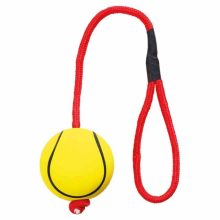 KT TRIXIE Habszivacslabda kötéllel 6cm/30cm játék kutyáknak