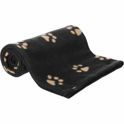 TRIXIE pléd Barney 150X100cm Fekete/Bézs tappancsmintás