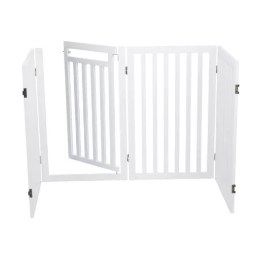 TRIXIE Biztonsági kutyarács 4 részes 60-160x81cm fehér