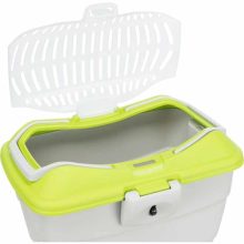 TRIXIE rágcsáló szállító box Minicapri 40x22x30cm Zöld/Szürke 2kg alatti kiséllatoknak