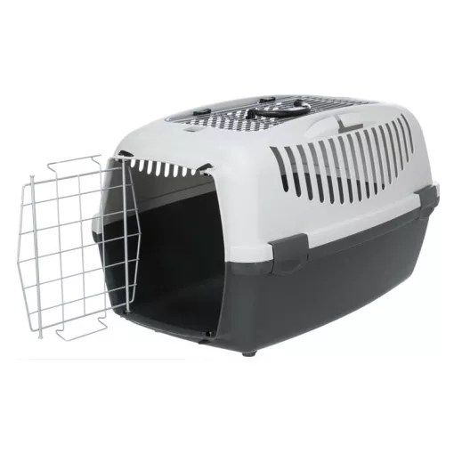 TRIXIE Szállító box Capri 3 Nyitott, S: 40x38x61cm Sötétszürke/Világosszürke