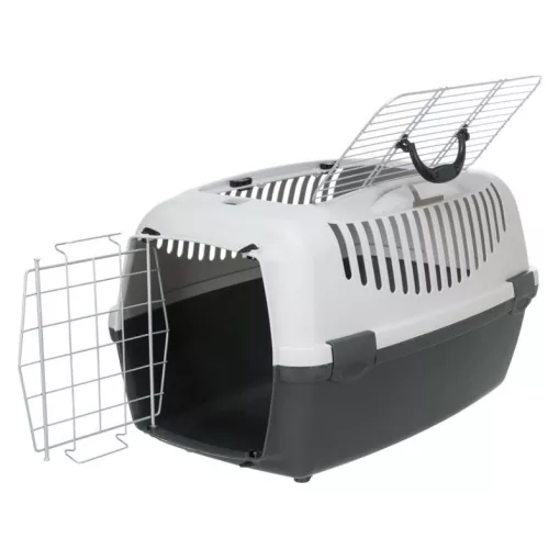 TRIXIE Szállító box Capri 3 Nyitott, S: 40x38x61cm Sötétszürke/Világosszürke